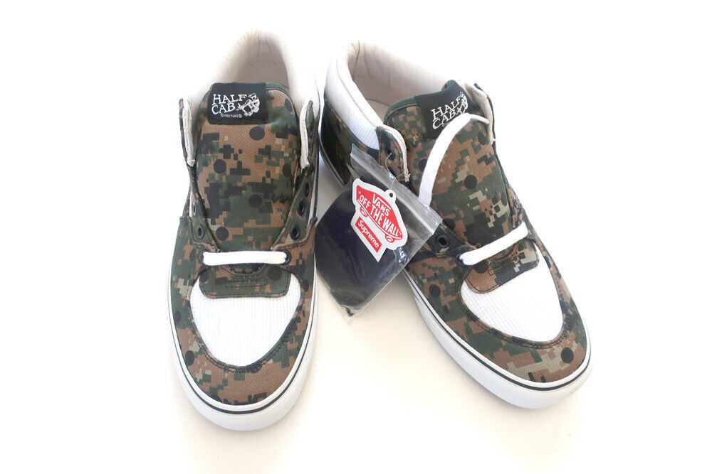 10.5)2013 Comme Des Garçons x Supreme x Vans Half Cab Green 10.5)2013 Comme Des Garçons x Supreme x Vans Half Cab Green