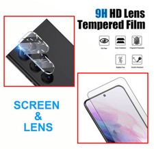 For Samsung S24/ Plus/ Ultra 5G Tempered Glass and Camera Lens Screen Protector