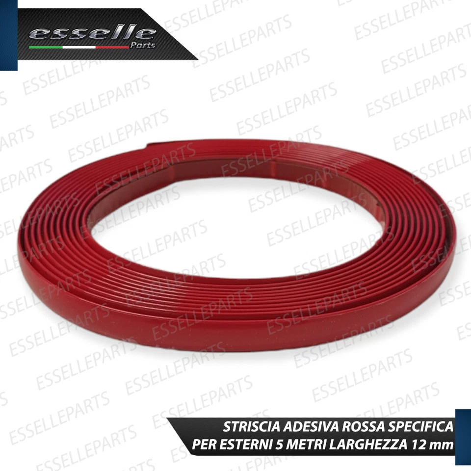 PROFILO ADESIVO ROSSO PER LAND ROVER RANGE ROVER SPORT I 5 METRI X 12 MM - Immagine 3 di 4