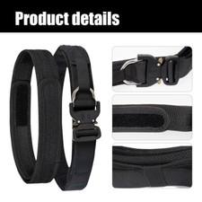 Quick Tactical Release Battle Belt 2 Layer MOLLE Heavy Duty Metal Buckle Belt US