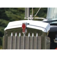 Bug Hood Shield Deflector f/ 1996 - 2018 Kenworth W900L - Stainless Steel