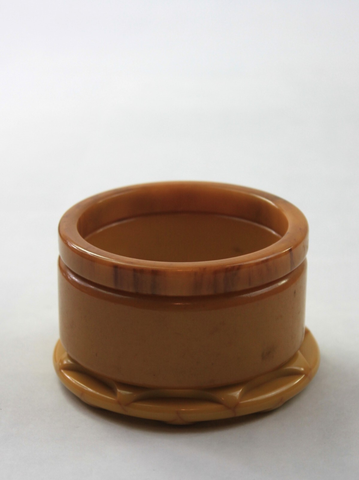 Bakelite Bangle Stack Set Butterscotch Wide Wall … - image 6