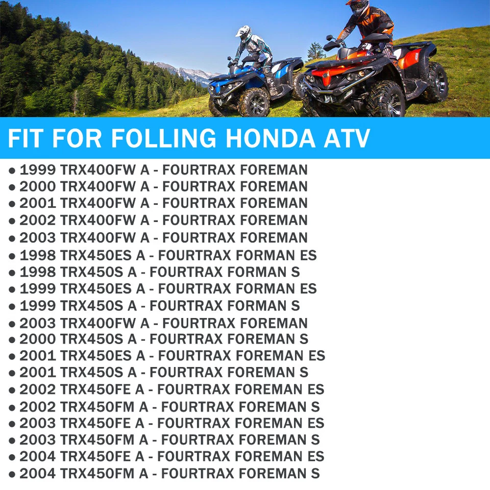 Front Brake Wheel Cylinders & Shoes Pin Kit for Honda Foreman 450 TRX450 1998-04 - Image 2 of 4