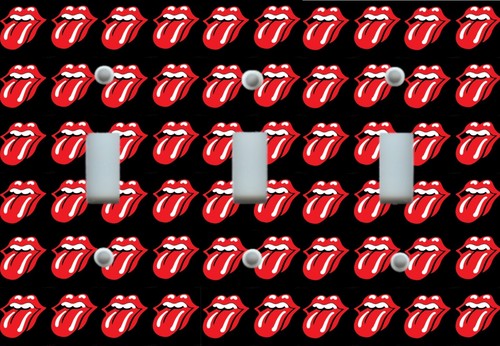 ROLLING STONES MICK JAGGER LABIOS repetición MÚSICA Interruptor de luz Cubierta de salida de placa de pared - Imagen 5 de 23