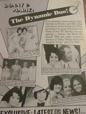 Donny and Marie Osmond, Full Page Vintage Clipping, Osmonds Brothers