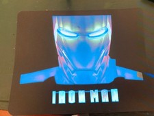 IRON MAN FLASHING T SHIRT SOUND ACTIVATED LED PANEL. 1. SEE VIDEO