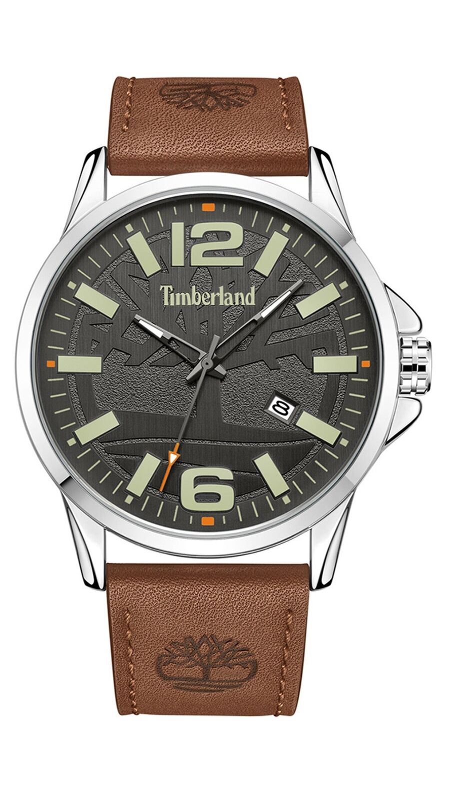 Arturo casete Disminución Timberland Bernandston date brown watch TDWGB2131801 | eBay
