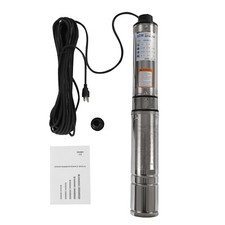 110v Submersible Deep Well Water Pump Stainless Steel 0.5HP 110V 16GPM 157ft