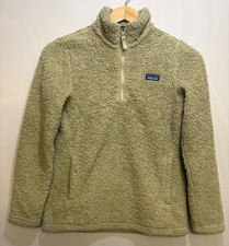 Patagonia Los Gatos Fleece Jacket Boys Green 1/4-Zip Long Sleeve Outdoor L