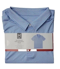 Member's Mark Men's Soft Moisture Wicking Performance Polo light Blue XL