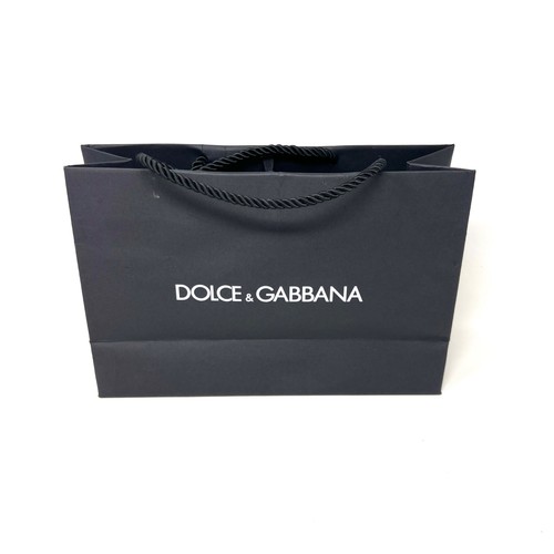 Dolce & Gabbana Paper Used Shopping Retail Bag 9"T X 14" L X 4.5"