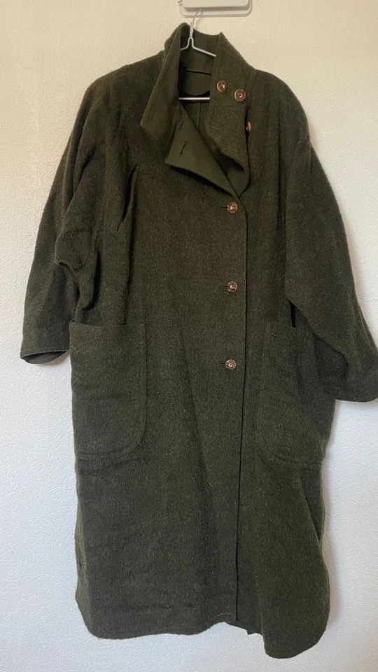 Manteau Loden en laine vierge Vintage années 60 - Photo 1/4