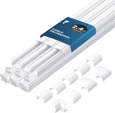 2.4M Cable Trunking Kit Self Adhesive – Mini Trunking for Electric Cables, Cable