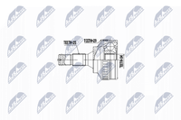 NTY NPZ-CT-009 Gelenksatz, Antriebswelle Vorne Links FüR CitroËN Peugeot