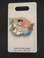 Disney 2022 Feliz Día de San Valentín Príncipe Cenicienta Encantador Pin Rosa LR, Nuevo