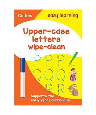 Upper Case Letters Age 3-5 Wipe Clean Activity Book: Ideal for Home Learning: Id