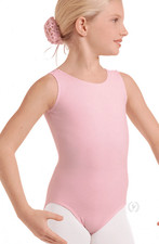 EUROTARD pink TANK Dance Leotard Girls Sizes style 1089 Fully Frontlined