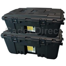 Plano Military Storage Trunk, Pack of 2, Black