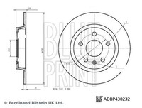 2X Blue Print ADBP430232 Bremsscheibe MG