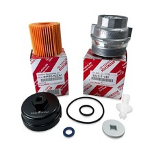 Genuine 04152-YZZA1 oil filter with Genuine 15620-31060 Oil Filter Housing Ca...