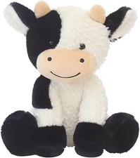 Adorable 9" Cow Stuffed Animal Cute and Soft Plush Toy Great Birthday Gift Kids