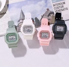 Unisex Sport Digital Watch LED Time Date Alarm Water Resistant Wristwatch