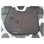 Back on Track Quilted English Horse Saddle Pad Black Quilted Design — photo 1