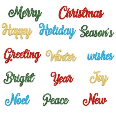 Hying Christmas Words Cutting Dies for Card Making, Xmas Greeting 