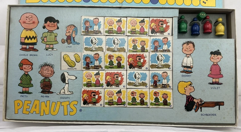 1959 Peanuts: The Game of Charlie Brown and His Pals Game by S & R Complete Good - Image 2 of 4