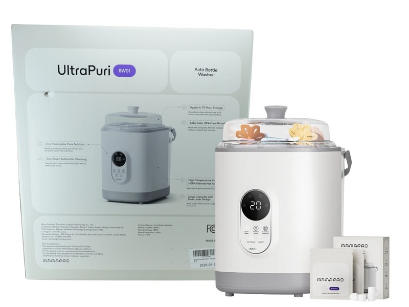 MAMAPRO BABY BOTTLE WASHER PRO STERILIZER DRYER ALL-IN-ONE 6 BOTTLES AT ONCE