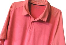 Under Armour Men's Golf Polo XXL Coral Short Sleeve Heat Gear Loose