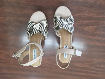 Steve Madden Siesta Espadrille Wedge Sandals Womens 8 Boho Coastal Chic Beachy
