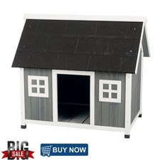 Weatherproof Small Wooden Outdoor Dog House Indoor Outdoor Puppy Shelter