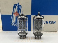 Telefunken ECC82 Smooth Plates Matched Pair   Bottom - Berlin 1967/68 - NOS