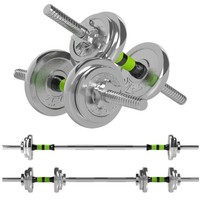 SPORTNOW 20kg 2-in-1 Adjustable Weights Dumbbells Set for Home Gym