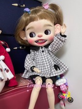 Faceplate Blythe Doll Set Handcrafted Full OOAK BJD Customized 1/6doll 12in/30cm
