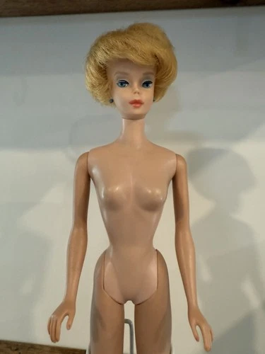 Vintage 1960's Mattel Blonde Bubble Cut Barbie Straight Leg Doll