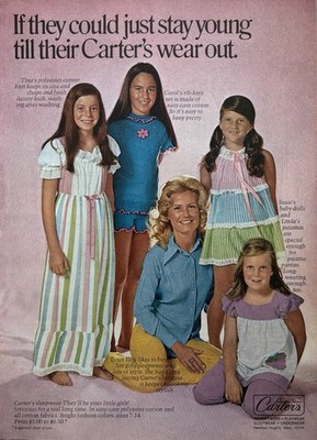 1973 Carter s Children s Clothing Original Vintage Print Ad Wall Art Decor