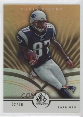 2005 Upper Deck Reflections Gold 2/50 David Givens #58 0c6