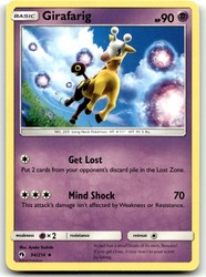 Girafarig 94/214 Lost Thunder Uncommon Pokemon