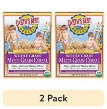  2 pack Earth's Best Organic Infant Cereal, Whole Multi-Grain, 8 oz. Box