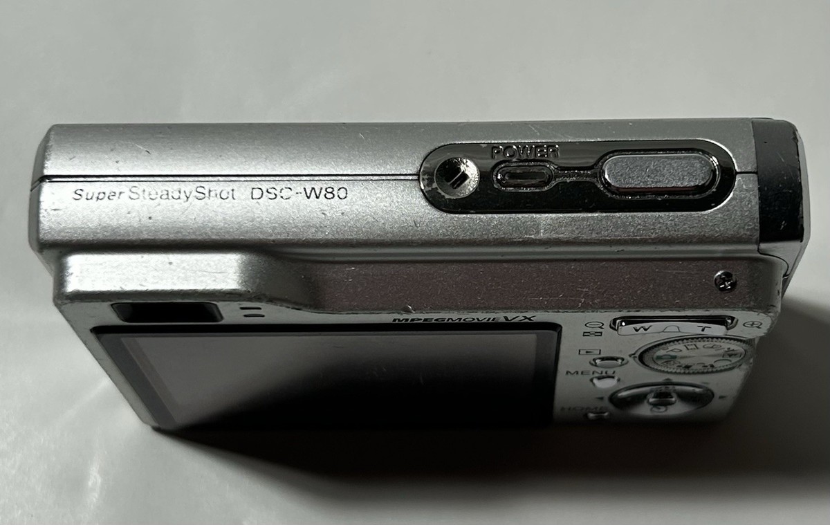 Sony Cyber-shot DSC-W80 Digital Camera Optical Zoom Silver TESTED