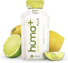 Huma Plus (Double Electrolytes) - Chia Energy Gel, Lemon Lime, 12 Gels, 25mg ...