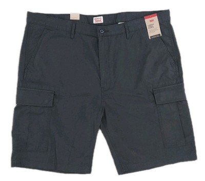 Levi's Carrier Cargo Men's Bottoms 100% Cotton Gray Graphite Shorts Size 44 NWT 