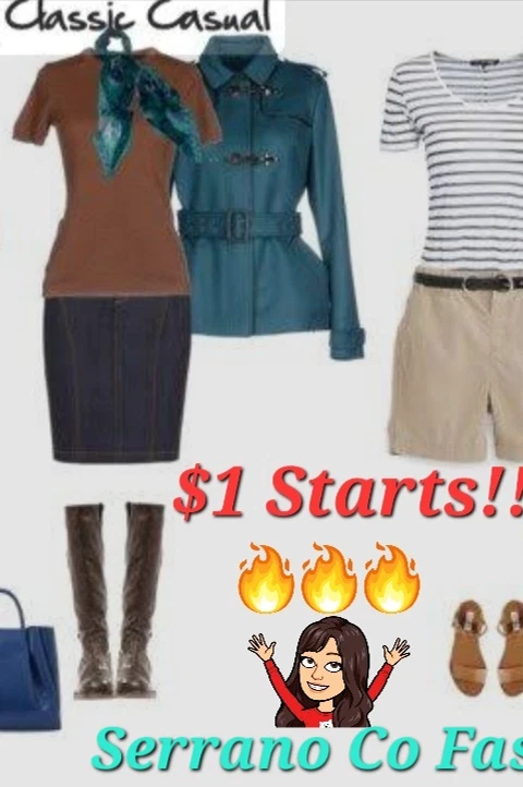 $1 starts womens contemporary clothing.