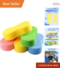 5-Pack Car Wash Sponges Large Thick Foam Cleaning Brushes for Kitchen Bathroom