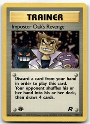 Imposter Oak's Revenge 76/82 Team Rocket 1st Edition