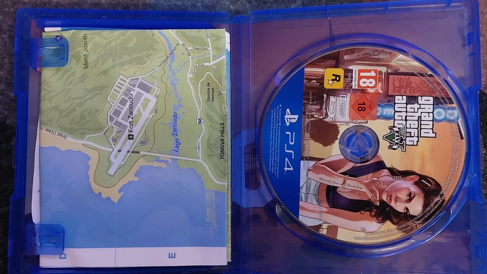 Sony PS4 Playstation 4 - GTA V Grand Theft Auto 5 - Complet Dos FRA Pal, photo 2 sur 3