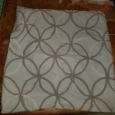 West Elm "Linking Circles - Aqua" Euro Pillow Sham