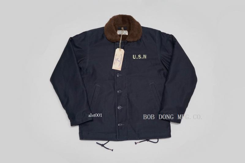 BOB DONG Repro 40s US Navy N-1 Deck Jacket Military Uniform Winter
